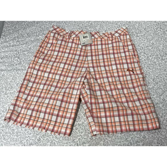 Puma Other - PUMA DryCELL Plaid Tech Golf Shorts White Multi Color Size 32 NWT Performance